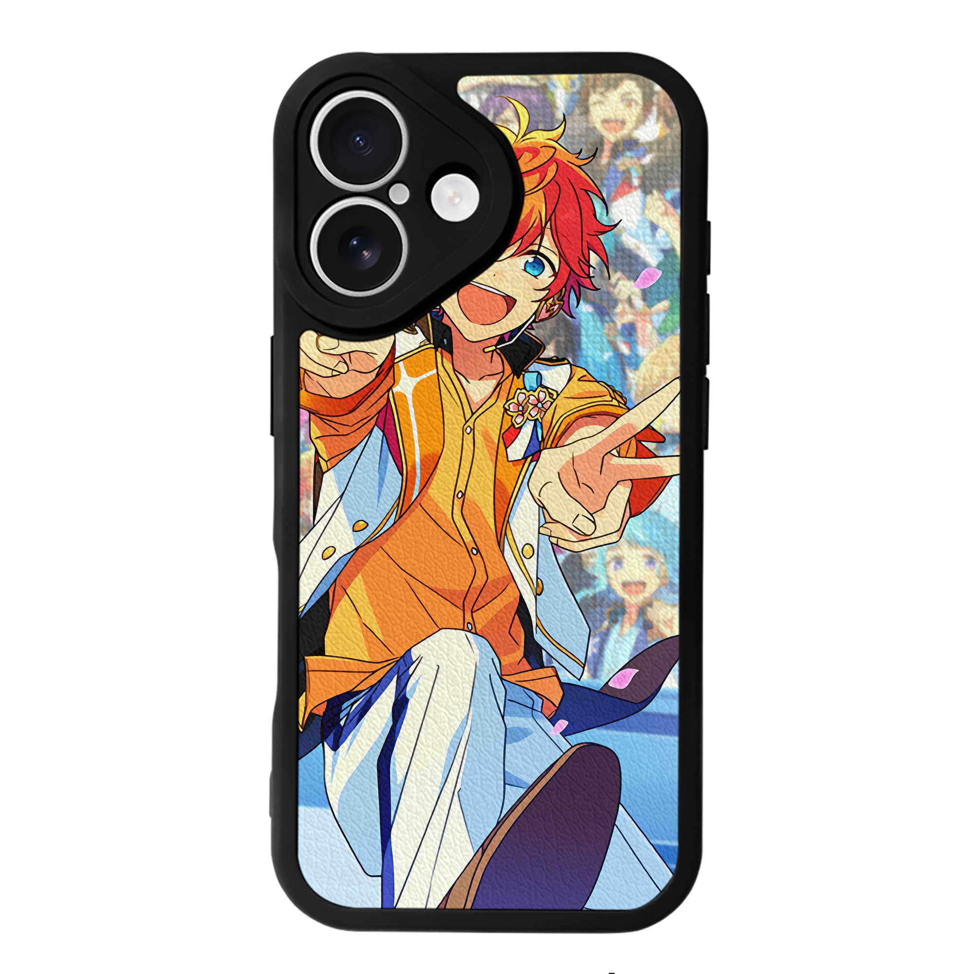 （画像用） あんさんぶるスターズ! Ensemble Stars 【iPhone 16シリーズ対応】シリコンスマホケース（レザー調） 材質：シリコン